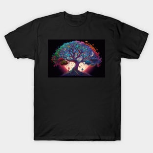 Tree of life with moon T-Shirt